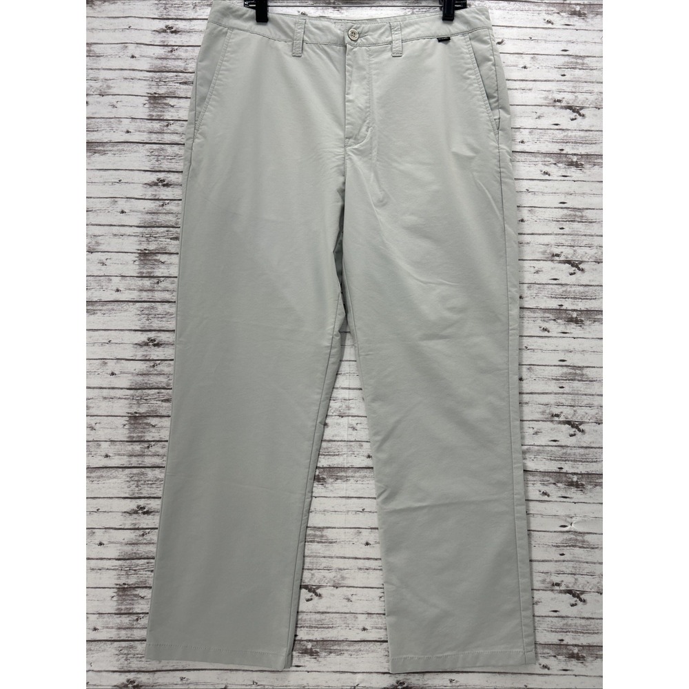Travis Mathew Pants Mens 34x28 Beige Straight Nylon Casual Golf Lightweight